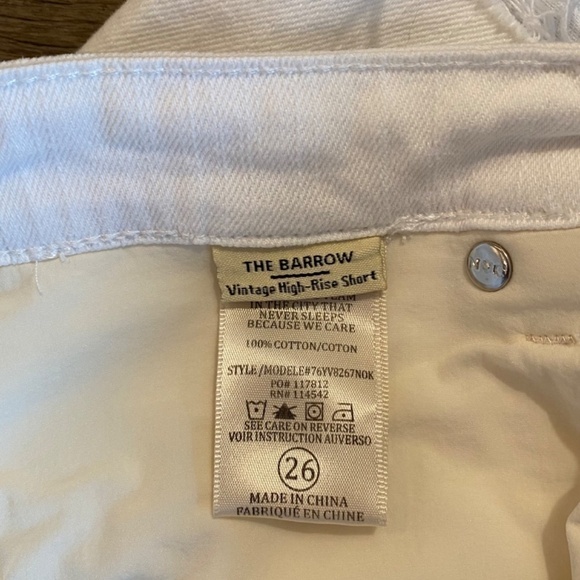 BLANK NYC Shorts Size 26 (The Barrow) Vintage High-Rise White Denim - Picture 9 of 11